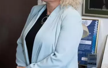 na zdjeciu znajduje się  Dyrektor Gminnego przedszkola w Wieleniu Monika Graś 