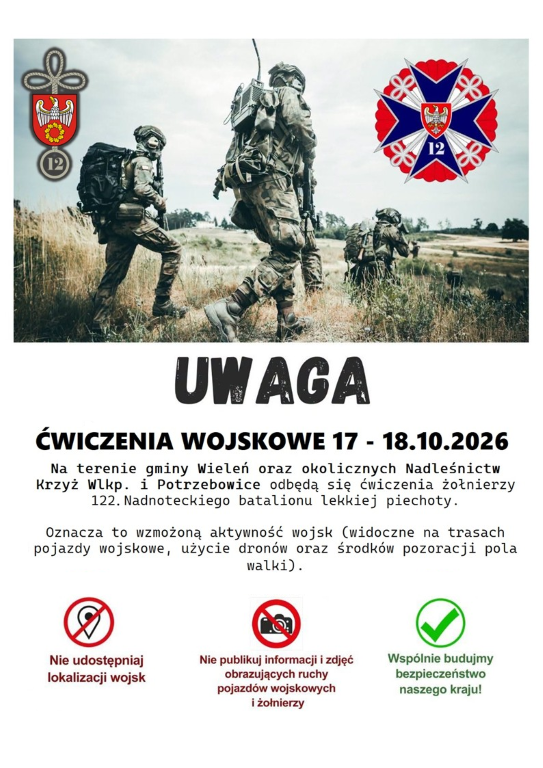 ćwiczenia  wojskowe