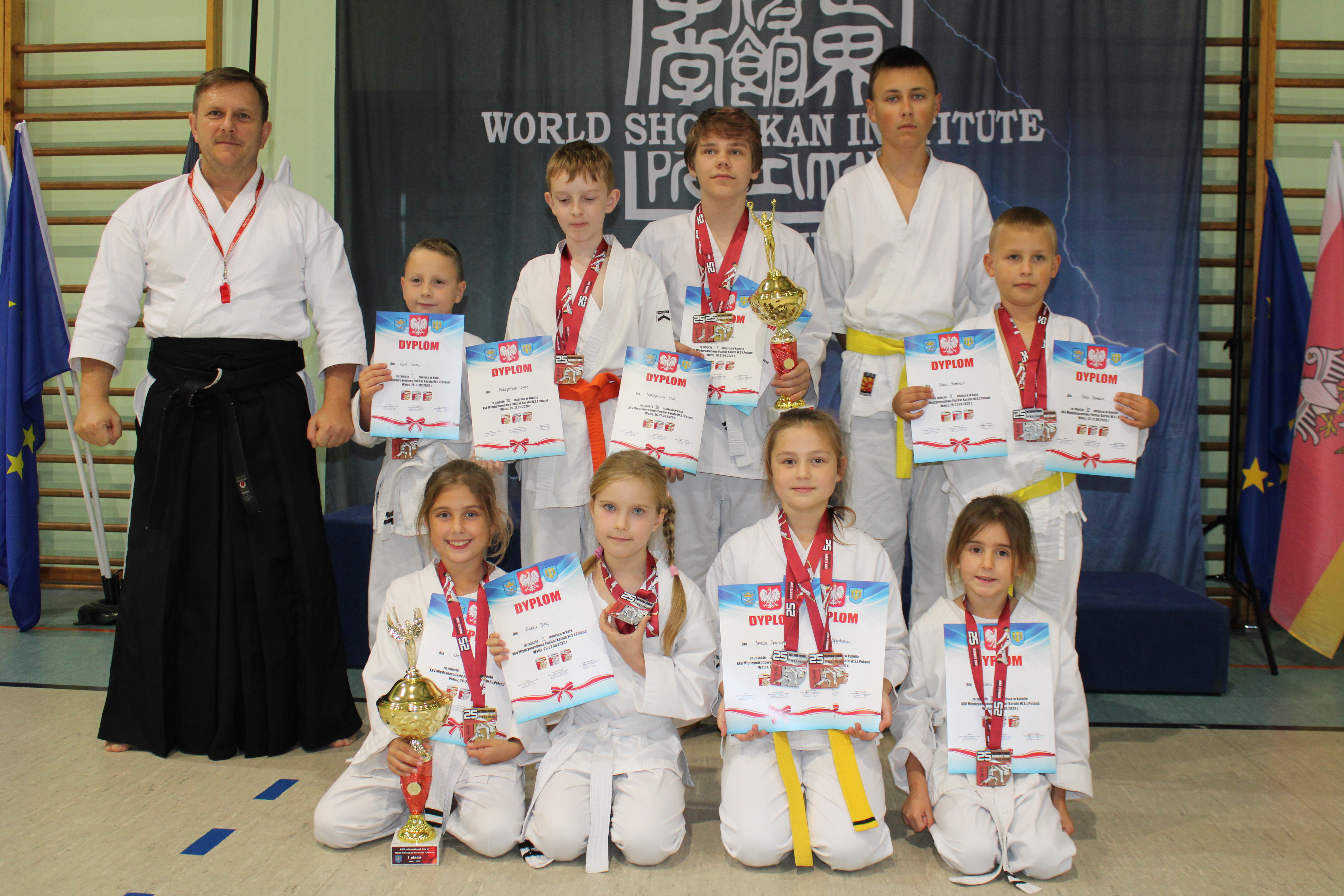 Zawodnicy Klubu Karate Sochin Wieleń