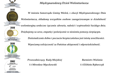 Zdjęcie do Międzynarodowy Dzień Wolontariuszy 