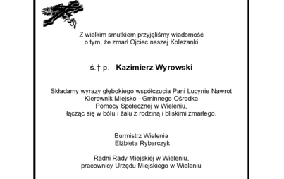 Zdjęcie do Samorząd Gminy Wieleń składa kondolencje