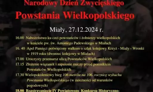 Zdjęcie do Narodowy Dzień Zwycięskiego Powstania Wielkopolskiego