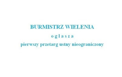 Zdjęcie do Przetargi na sprzedaż działek w Wieleniu, Herburtowie i Dzierżążnie Wielkim 