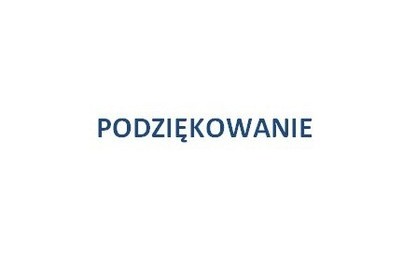 Zdjęcie do Podziękowanie