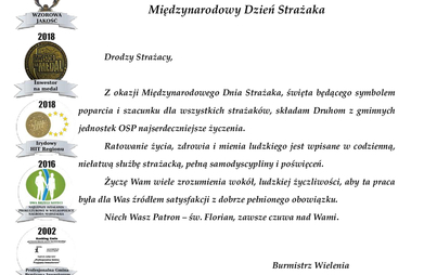 Zdjęcie do Międzynarodowy Dzień Strażaka, 4 maja