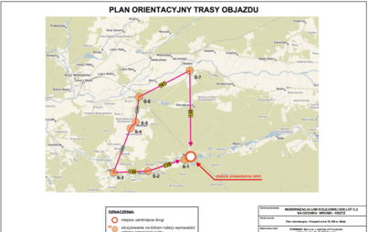 Zdjęcie do Zamknięcie przejazdu kolejowego w miejscowości Miały (333.E59W/1400/2022)