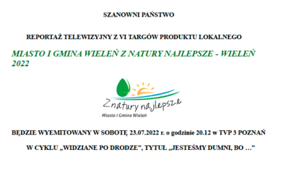 Zdjęcie do REPORTAŻ TV Z VI TARG&Oacute;W PRODUKTU LOKALNEGO, 23.07.2022 r., godz. 20.12 w TVP 3