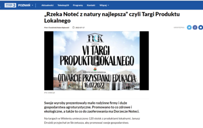 Zdjęcie do &bdquo;Rzeka Noteć z natury najlepsza&rdquo; czyli Targi Produktu Lokalnego