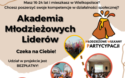 Zdjęcie do  Akademia Młodzieżowych Lider&oacute;w! Projekt społeczno-edukacyjny dla młodzieży z Wielkopolski