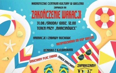 Zdjęcie do Zakończenie wakacji - 31.08.2022 r., godz. 12.00 teren przy ,,Marcin&oacute;wce''