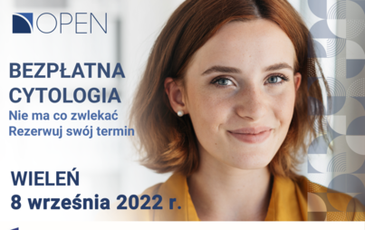 Zdjęcie do Bezpłatne badania cytologiczne. 8.09.2022 r. Plac przy Targowisku Miejskim w Wieleniu, ul. Nowe Miasto, godz. 10:00-16:00.