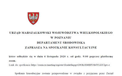 Zdjęcie do Urząd Marszałkowski Wojew&oacute;dztwa Wielkopolskiego zaprasza na spotkanie konsultacyjne