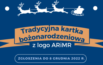 Zdjęcie do Kartka bożonarodzeniowa z logo ARiMR