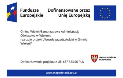 Zdjęcie do Projekt &bdquo;Wesołe przedszkolaki w Gminie Wieleń!&rdquo;