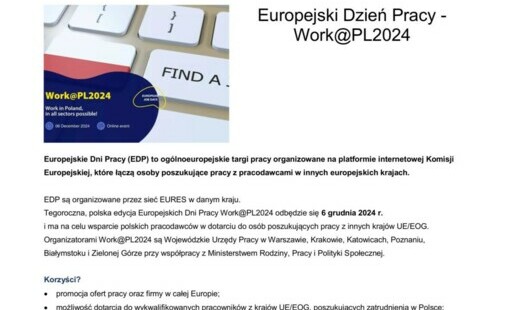 Zdjęcie do Europejski Dzień Pracy