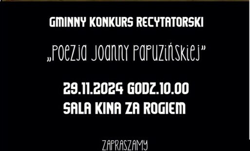 Zdjęcie do Gminny konkurs recytatorski &quot;Poezja Joanny Papuzińskiej&quot;