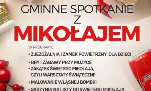 Zdjęcie do Gminnne spotkanie z Mikołajem