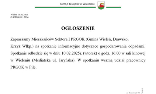 Zdjęcie do OGŁOSZENIE