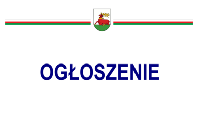 Zdjęcie do Ogłoszenie