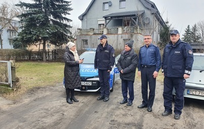 Zdjęcie do Przekazanie nowego samochodu policyjnego dla Komisariatu Policji w Wieleniu, 19.01.2022r.