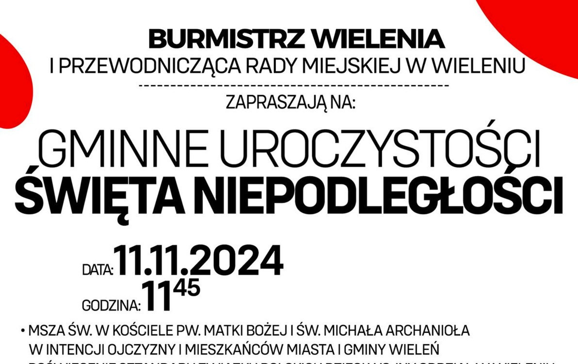 Zdjęcie do Gminne obchody Narodowego Święta Niepodległości