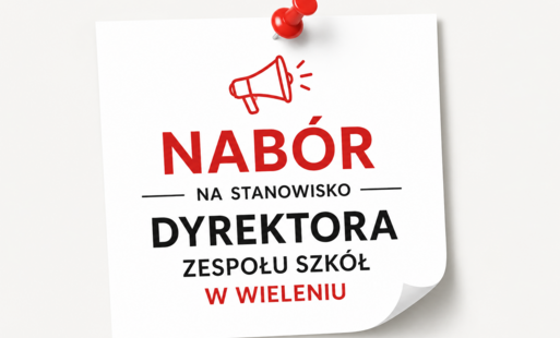 Zdjęcie do Nab&oacute;r na stanowisko dyrektora Zespołu Szk&oacute;ł w Wieleniu