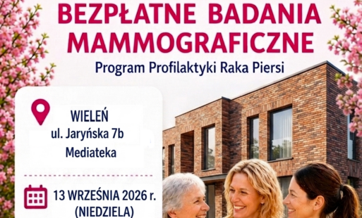 Zdjęcie do Bezpłatne badania mammograficzne