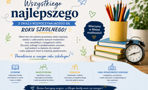 Zdjęcie do Życzenia z okazji rozpoczęcia roku szkolnego 2026/2027