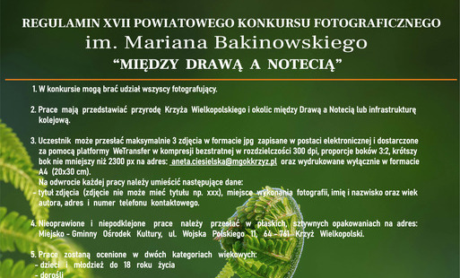 Zdjęcie do Konkurs Fotograficzny im. Mariana Bakinowskiego "Między Drawą a Notecią" 