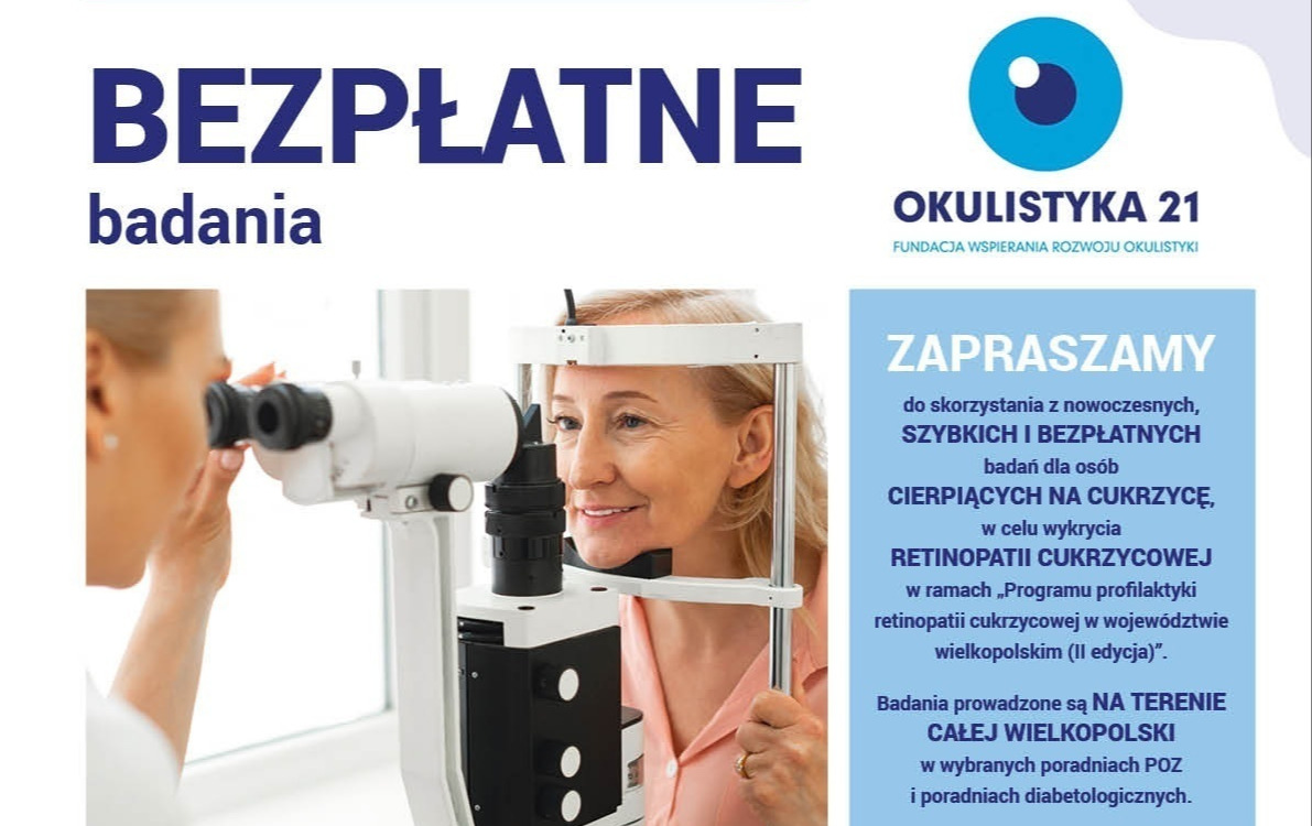 Bezpłatne badania w kierunku retinopatii cukrzycowej