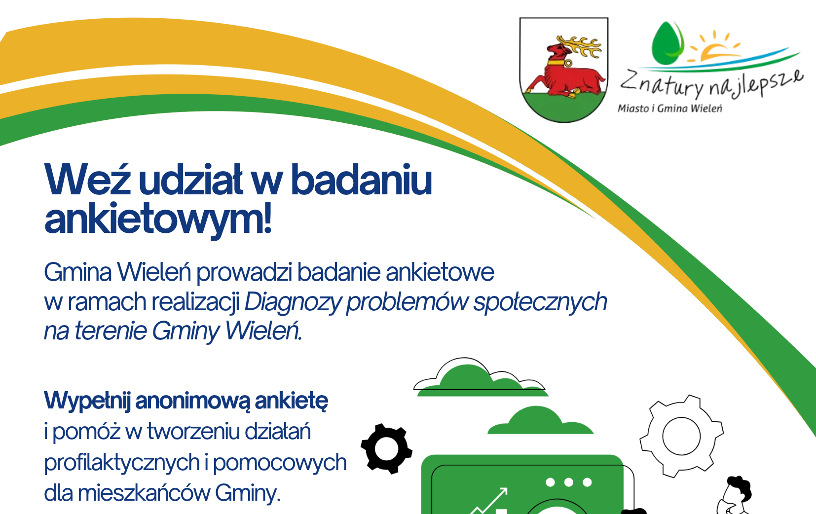 Badanie ankietowe - Diagnozy problemów społecznych na terenie Gminy Wieleń.