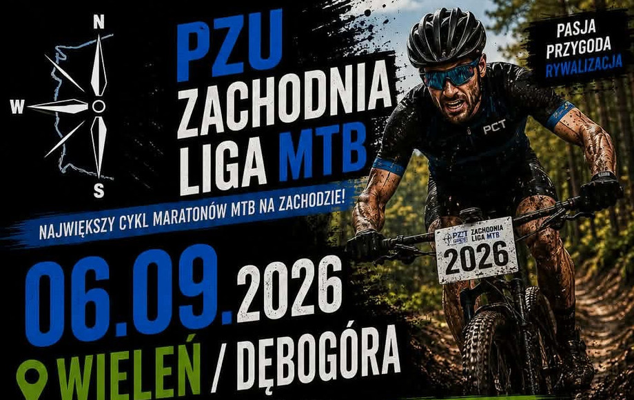 Zapisz się na maraton! PZU Zachodnia Liga MTB Wieleń/Dębogóra 06.09.2026.