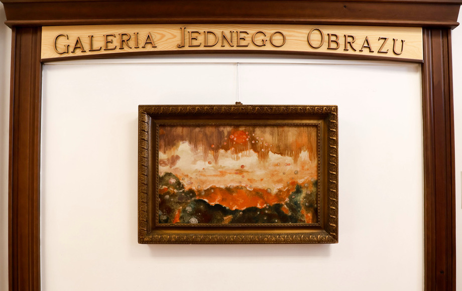 Nawiązanie współpracy z Prezesem Związku Plastyków Artystów RP. Galeria Jednego Obrazu - Wacław Kubski ,,Ozonowa Dziura Pm I''